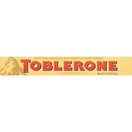 TOBLERONE 3.52 oz. Toblerone Milk Chocolate Bar, PK80 543